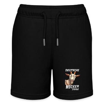 DEUTSCHE MECKER ZIEGE - Stanley/Stella Teenager Bio-Joggingshorts MINI BOLTER - Schwarz - Vorne