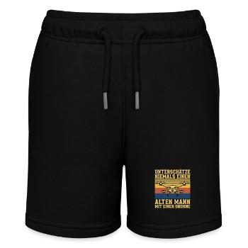 Never underestimate an old man Quadcopter - Stanley/Stella MINI BOLTER Organic Teen Jogging Shorts - black - Front