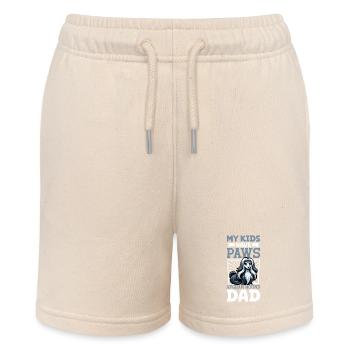 Afghanischer Windhund Papa - Stanley/Stella Teenager Bio-Joggingshorts MINI BOLTER - Natur - Vorne