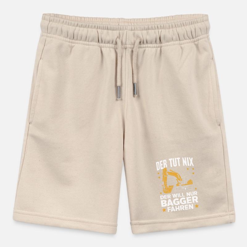 Excavator Driver Construction Worker Construction Site Construction Machine Stanley/Stella MINI BOLTER Organic Teen Jogging Shorts