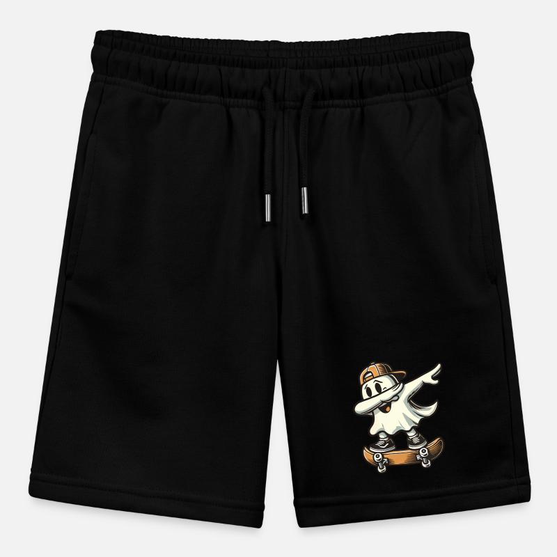 Skateboaring Dabbing Ghost Skateboard Dab Stanley/Stella MINI BOLTER Organic Teen Jogging Shorts