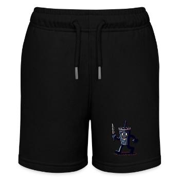 Unheimlicher Psycho Trinkbecher Getränke - Stanley/Stella Teenager Bio-Joggingshorts MINI BOLTER - Schwarz - Vorne