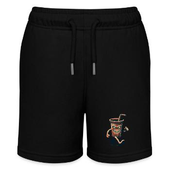 Unheimlicher Trinkbecher Getränke für Gruselfilme - Stanley/Stella Teenager Bio-Joggingshorts MINI BOLTER - Schwarz - Vorne