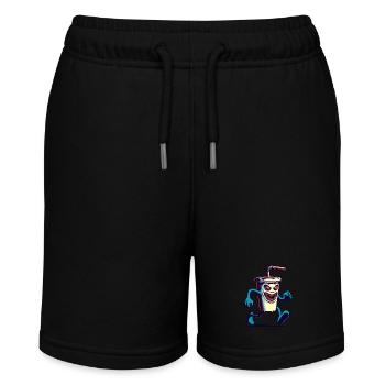 Unheimlicher Monster Trinkbecher Getränke - Stanley/Stella Teenager Bio-Joggingshorts MINI BOLTER - Schwarz - Vorne