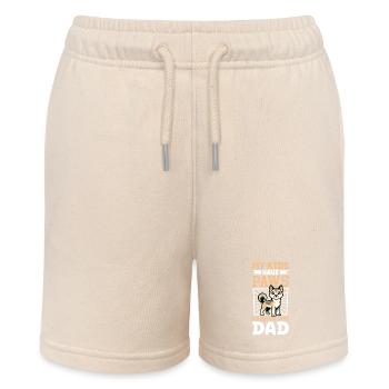 Canaan Dog Dad - Stanley/Stella MINI BOLTER Organic Teen Jogging Shorts - soft Ecru - Front