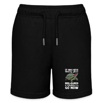 Turtle Red-eared Turtle - Stanley/Stella MINI BOLTER Organic Teen Jogging Shorts - black - Front