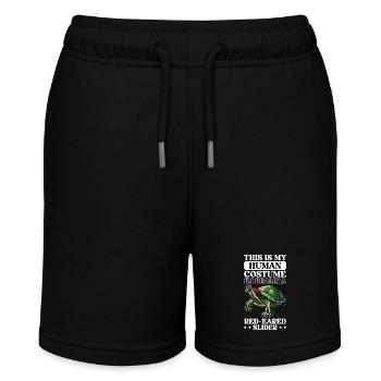 Turtle Red-eared Turtle - Stanley/Stella MINI BOLTER Organic Teen Jogging Shorts - black - Front
