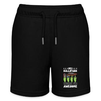Killifish Quarium Fish - Stanley/Stella MINI BOLTER Organic Teen Jogging Shorts - black - Front