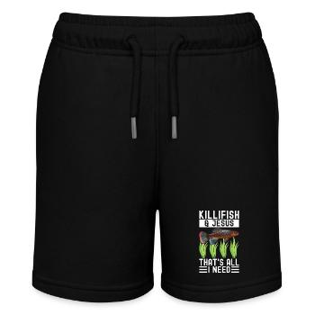 Killifish Quarium Fish - Stanley/Stella MINI BOLTER Organic Teen Jogging Shorts - black - Front