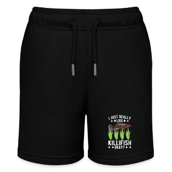 Killifish Quarium Fish - Stanley/Stella MINI BOLTER Organic Teen Jogging Shorts - black - Front