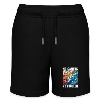 Stained Glass Artist Stained Glass Art - Stanley/Stella MINI BOLTER Organic Teen Jogging Shorts - black - Front