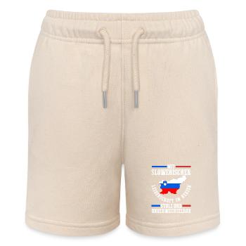 Slowenen Slowenien - Stanley/Stella Teenager Bio-Joggingshorts MINI BOLTER - Natur - Vorne