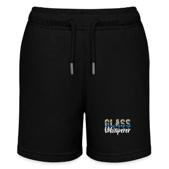 Stained Glass Artist Stained Glass Art - Stanley/Stella MINI BOLTER Organic Teen Jogging Shorts - black - Front