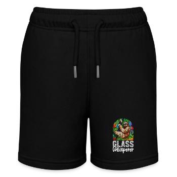 Stained Glass Artist Stained Glass Art - Stanley/Stella MINI BOLTER Organic Teen Jogging Shorts - black - Front