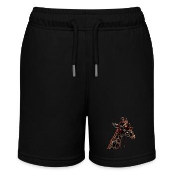 Girafe motif animal animal amoureux des écouteurs Art - Short bio MINI BOLTER Stanley/Stella Ado - noir - Devant