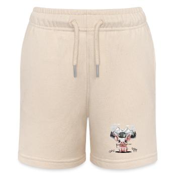 Ferkel Gebirge Bergsteiger Bergsport Gebirge Natur - Stanley/Stella Teenager Bio-Joggingshorts MINI BOLTER - Natur - Vorne