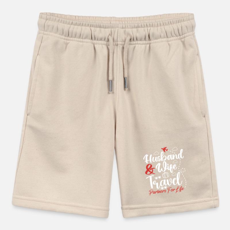 Paar, das Ehemann und Ehefrau zusammenbringt Reisepartner Stanley/Stella Teenager Bio-Joggingshorts MINI BOLTER