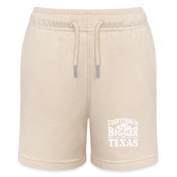 Texas State Texans Texas - Stanley/Stella MINI BOLTER Organic Teen Jogging Shorts - soft Ecru - Front