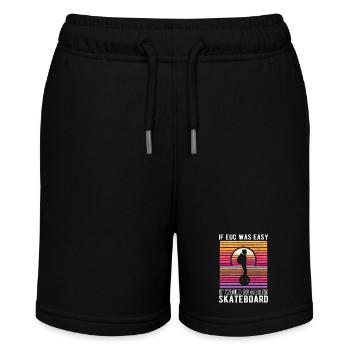 EUC Monowheel - Stanley/Stella Teenager Bio-Joggingshorts MINI BOLTER - Schwarz - Vorne