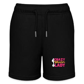 EUC Monowheel - Stanley/Stella Teenager Bio-Joggingshorts MINI BOLTER - Schwarz - Vorne
