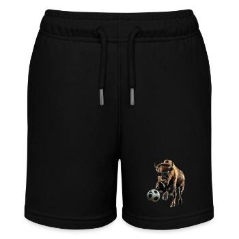 Bison - Stanley/Stella Teenager Bio-Joggingshorts MINI BOLTER - Schwarz - Vorne