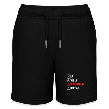 EUC Monowheel - Stanley/Stella Teenager Bio-Joggingshorts MINI BOLTER - Schwarz - Vorne