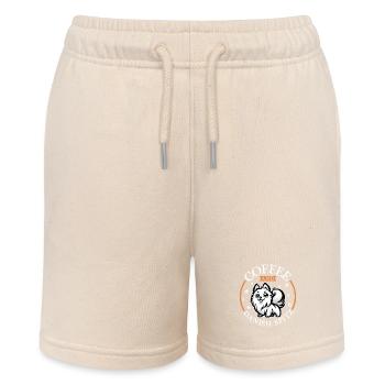 Kaffee und Dänischer Spitz - Stanley/Stella Teenager Bio-Joggingshorts MINI BOLTER - Natur - Vorne