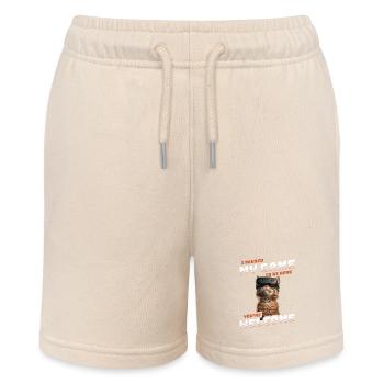 I just paused my game to be here - Coole Katze VR - Stanley/Stella Teenager Bio-Joggingshorts MINI BOLTER - Natur - Vorne