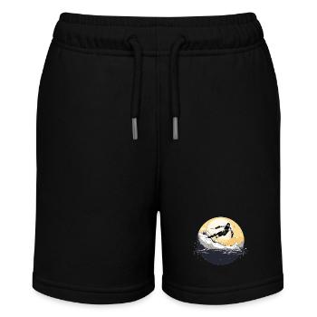 Skiabenteuer in den Bergen Mountain Ski Adventure - Stanley/Stella MINI BOLTER Organic Teen Jogging Shorts - black - Front