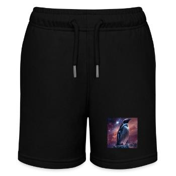 Pinguin - Stanley/Stella Teenager Bio-Joggingshorts MINI BOLTER - Schwarz - Vorne
