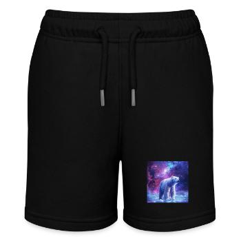 Polar bear - Stanley/Stella MINI BOLTER Organic Teen Jogging Shorts - black - Front