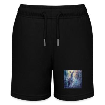 Kangaroo - Stanley/Stella MINI BOLTER Organic Teen Jogging Shorts - black - Front