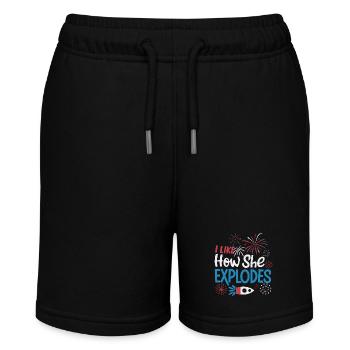 Pyrotechnics Fireworks Pyrotechnics - Stanley/Stella MINI BOLTER Organic Teen Jogging Shorts - black - Front