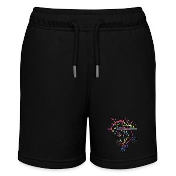 High Jumper Watercolor High Jump - Stanley/Stella MINI BOLTER Organic Teen Jogging Shorts - black - Front