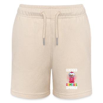 Gumball Machine Chewing Gum Machine - Stanley/Stella MINI BOLTER Organic Teen Jogging Shorts - soft Ecru - Front