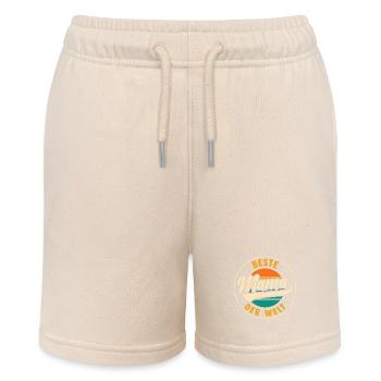 Beste Mama Der Welt - Stanley/Stella Teenager Bio-Joggingshorts MINI BOLTER - Natur - Vorne