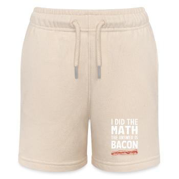 Bacon Breakfast Bacon - Stanley/Stella MINI BOLTER Organic Teen Jogging Shorts - soft Ecru - Front