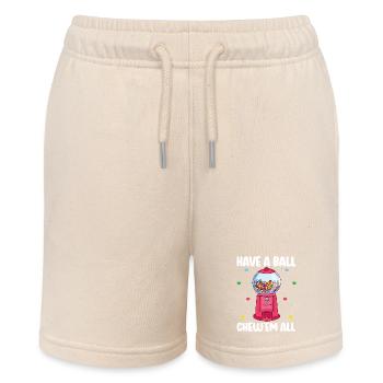 Gumball Machine Chewing Gum Machine - Stanley/Stella MINI BOLTER Organic Teen Jogging Shorts - soft Ecru - Front
