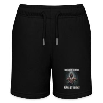 Wolf Wolves Animal Howl - Stanley/Stella MINI BOLTER Organic Teen Jogging Shorts - black - Front