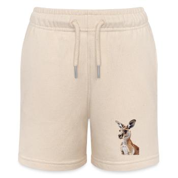 Kangaroo - Stanley/Stella MINI BOLTER Organic Teen Jogging Shorts - soft Ecru - Front