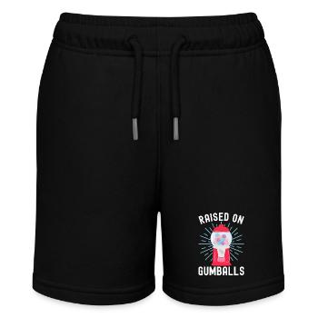 Gumball Machine chewing gum machine - Stanley/Stella MINI BOLTER Organic Teen Jogging Shorts - black - Front