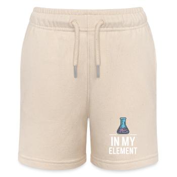 Chemist Chemistry Science Atom Molecule - Stanley/Stella MINI BOLTER Organic Teen Jogging Shorts - soft Ecru - Front