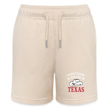 Texas State Texans Texas - Stanley/Stella MINI BOLTER Organic Teen Jogging Shorts - soft Ecru - Front
