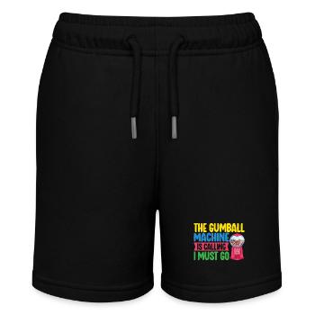 Gumball Machine Chewing Gum Machine - Stanley/Stella MINI BOLTER Organic Teen Jogging Shorts - black - Front