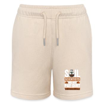 Bodenwissenschaftler Soil Science - Stanley/Stella MINI BOLTER Organic Teen Jogging Shorts - soft Ecru - Front