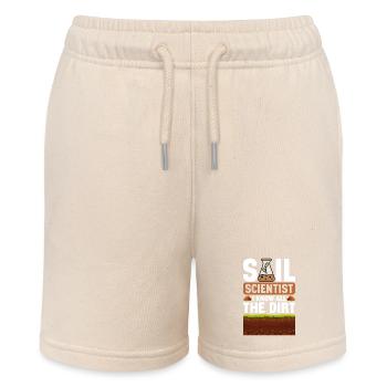 Bodenwissenschaftler Soil Science - Stanley/Stella MINI BOLTER Organic Teen Jogging Shorts - soft Ecru - Front