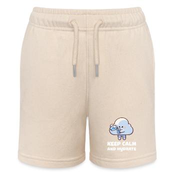 keep calm and hydrate - Stanley/Stella Teenager Bio-Joggingshorts MINI BOLTER - Natur - Vorne