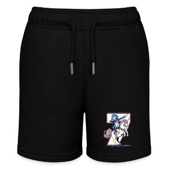 Birthday 7 Years Unicorn Dab - Stanley/Stella MINI BOLTER Organic Teen Jogging Shorts - black - Front