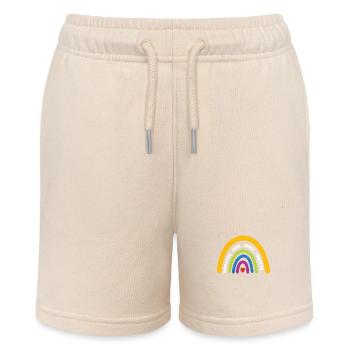 Empathy Hope Trust Loyalty Rainbow - Stanley/Stella MINI BOLTER Organic Teen Jogging Shorts - soft Ecru - Front