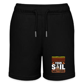 Bodenwissenschaftler Soil Science - Stanley/Stella MINI BOLTER Organic Teen Jogging Shorts - black - Front